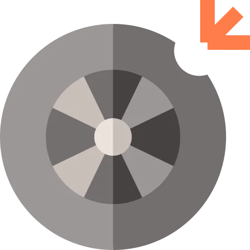 Flat tire icon