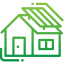 Eco house icon 64x64