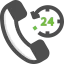 24 hours support icon 64x64