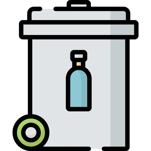 Trash bin icon