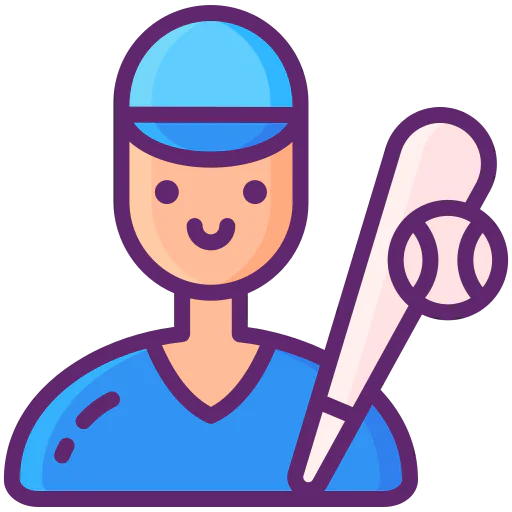 Baseball player icon