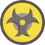 Biohazard sign icon 64x64