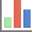 Bar chart icon 64x64