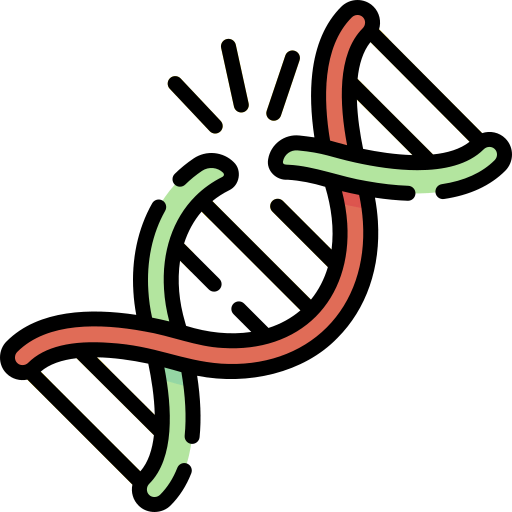 Gene mutation icon