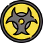Biohazard sign icon 64x64