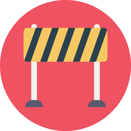 Road block icon