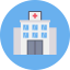 Hospital building icon 64x64