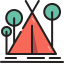 Camping tent icon 64x64