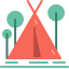 Camping tent icon 64x64
