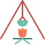 Pot on fire icon 64x64