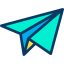 Paper plane icon 64x64
