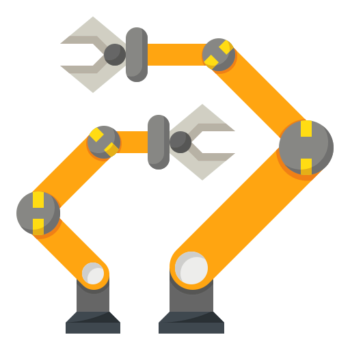 Robot arm icon