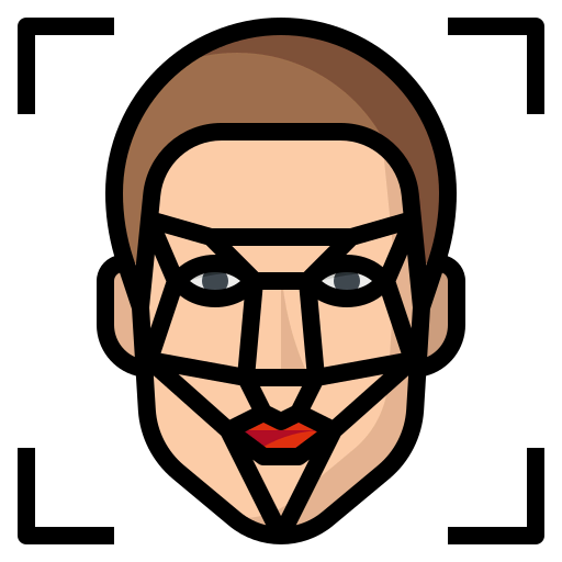 Facial recognition icon