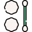 Cotton swabs icon 64x64