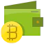 Биткойн-кошелек иконка 64x64
