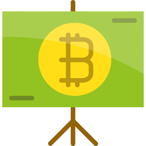 Bitcoin presentation icon