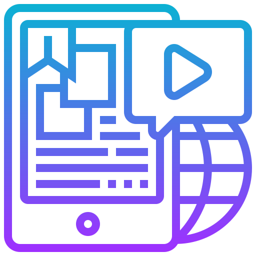 Online learning icon