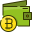 Биткойн-кошелек иконка 64x64