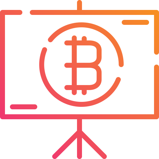 Bitcoin presentation icon