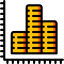 Bar chart icon 64x64