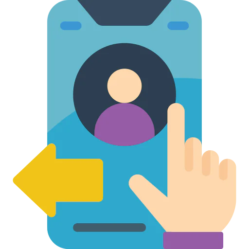 Swiping icon