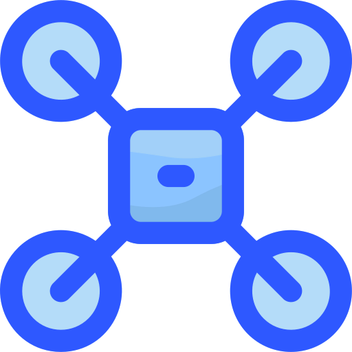 Camera drone icon