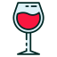 Wine glass icon 64x64