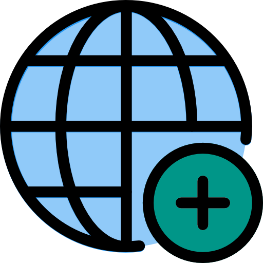 Globe grid icon