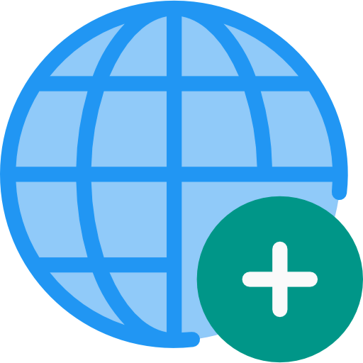 Globe grid icon