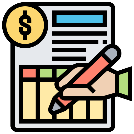 Bank statement icon