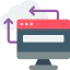 Cloud computing biểu tượng 64x64