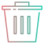 Rubbish bin icon 64x64