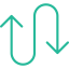 Curve arrow icon 64x64