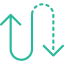 Curve arrow icon 64x64