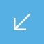 Diagonal arrow icon 64x64