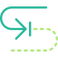 Curve arrow icon 64x64
