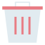 Rubbish bin icon 64x64