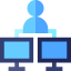 Teleworking アイコン 64x64