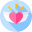 Heart wings icon 64x64