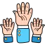 Raise hand Ikona 64x64