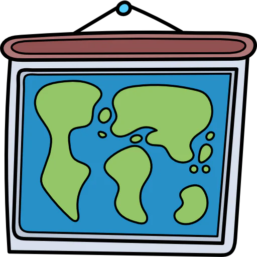 World map icon