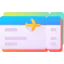 Airplane ticket icon 64x64