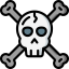 Skull and bones icône 64x64