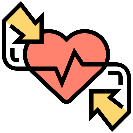 Heart attack icon