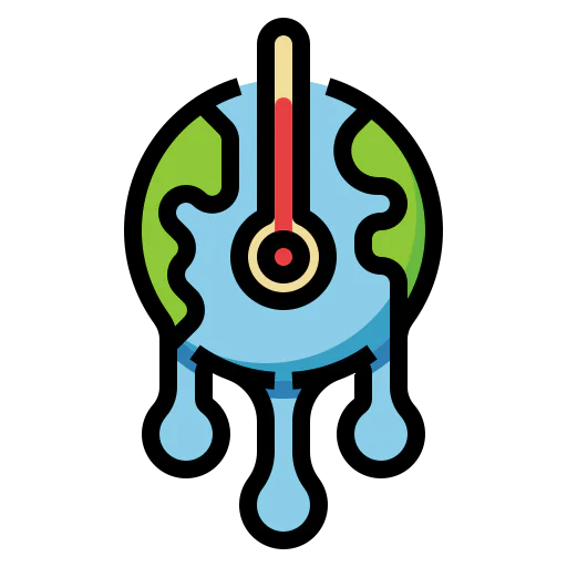 Global warming icon