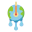 Global warming icon 64x64