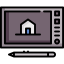House sketch icon 64x64