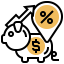 Fixed interest rate ícone 64x64