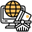 Online shopping icon 64x64