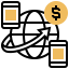 Money transfer icon 64x64